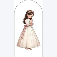 Lofaris Boho Little Princess Arch Backdrop Floral Birthday for Girls Party Whimsical Photo Booth Decor with Flowers
