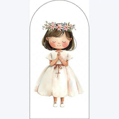 Lofaris Boho Little Princess Arch Backdrop Floral Birthday for Girls Party Whimsical Photo Booth Decor with Flowers