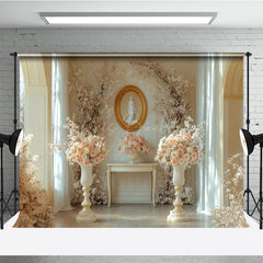 Lofaris Boho Pink Floral Ball Wedding Photography Backdrop