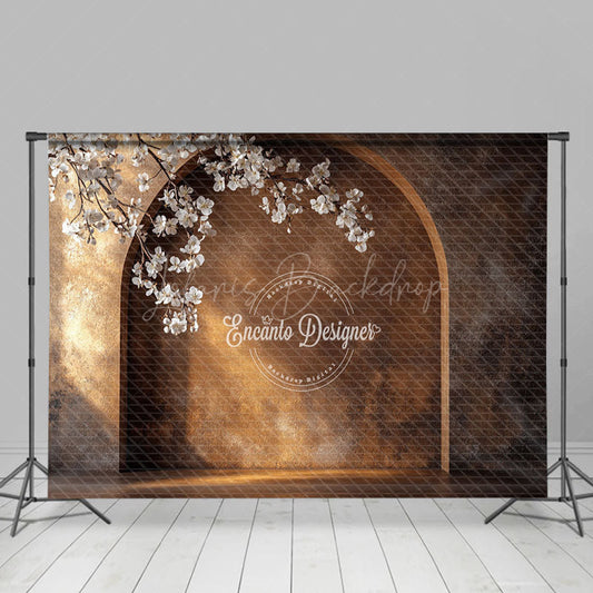 Lofaris Boho Retro Arch Floral Wedding Photography Backdrop