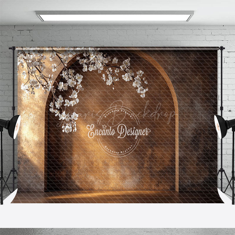Lofaris Boho Retro Arch Floral Wedding Photography Backdrop