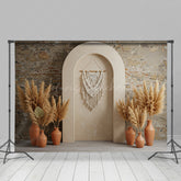 Lofaris Boho Retro Old Style Wall Elegant Wedding Backdrop