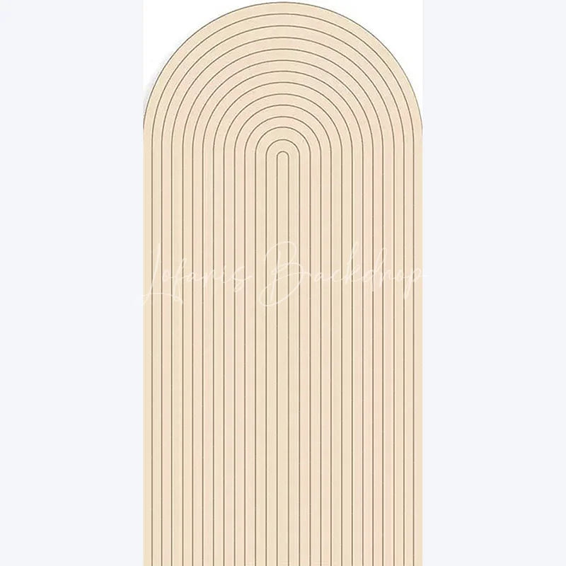 Lofaris Boho Solid Color Wedding Arch Minimalist Backdrop for Baby Shower Ceremony Neutral Tone Photo Background