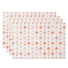 Lofaris Boho Sparkle Stars Pattern Dining Set of 4 Placemats