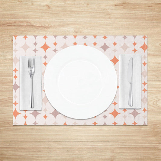 Lofaris Boho Sparkle Stars Pattern Dining Set of 4 Placemats
