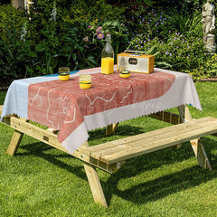 Lofaris Boho Stitching Pattern Modern Rectangle Tablecloth