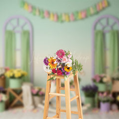 Lofaris Boho Sweet Floral Carrousel Fresh Wedding Backdrop