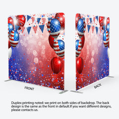Lofaris Bokeh Balloons Independence Day Pillow Cover Backdrop