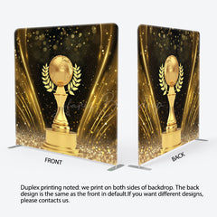 Lofaris Bokeh Black Golden Globe Award Pillow Case Backdrop