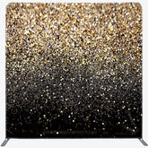 Lofaris Bokeh Glitter Gold Dance Square Tension Backdrop