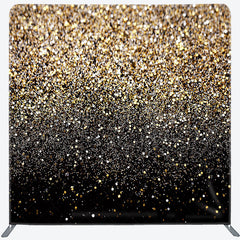 Lofaris Bokeh Glitter Gold Dance Square Tension Backdrop