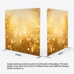 Lofaris Bokeh Gold Glitter Dance Party Pillow Case Backdrop