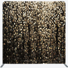 Lofaris Bokeh Golden Glitter Chic Tension Fabric Backdrop