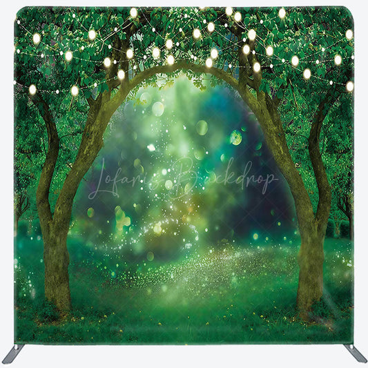 Lofaris Bokeh Light Spring Wonderland Square Tension Backdrop