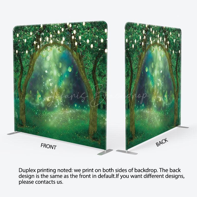 Lofaris Bokeh Light Spring Wonderland Square Tension Backdrop