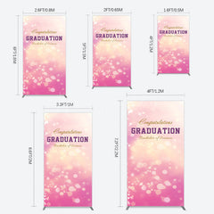 Lofaris Bokeh Pink Bachelor Of Science Grad Rectangle Backdrop