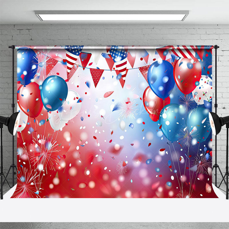 Lofaris Bokeh Ribbons Celebration Holiday Photo Backdrop