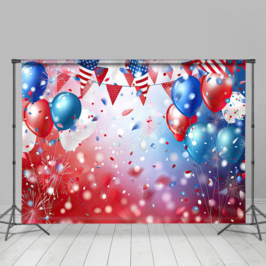 Lofaris Bokeh Ribbons Celebration Holiday Photo Backdrop