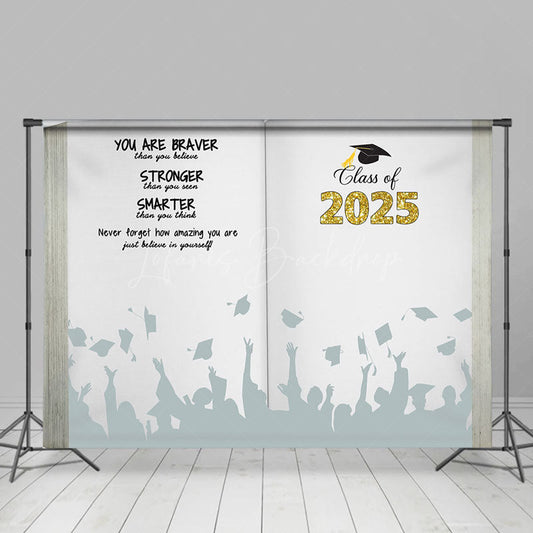 Lofaris Book You Are Braver Stronger Smarter Grad Backdrop