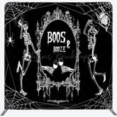 Lofaris Boos And Booze Halloween Square Tension Backdrop