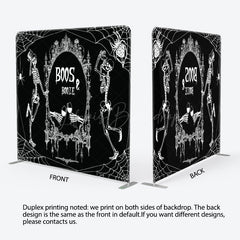 Lofaris Boos And Booze Halloween Square Tension Backdrop