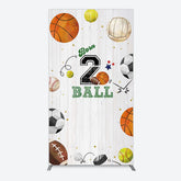 Lofaris Born 2 Ball Boy Birthday Party Rectangle Backdrop