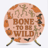 Lofaris Born To Be Wild Halloween Birthday Round Backdrop