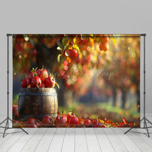 Lofaris Bountiful Apple Orchard Bokeh Photography Backdrop