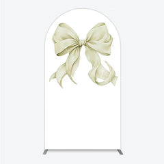 Lofaris Bow Arch Backdrop Cover Elegant Fabric Drape for Party Entrance Decor Decorative Frame Birthday Baby Shower Photo Booth
