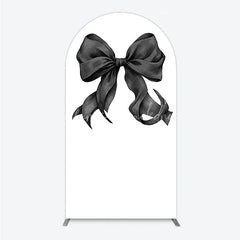 Lofaris Bow Arch Backdrop Cover Elegant Fabric Drape for Party Entrance Decor Decorative Frame Birthday Baby Shower Photo Booth