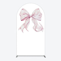 Lofaris Bow Arch Backdrop Cover Elegant Fabric Drape for Party Entrance Decor Decorative Frame Birthday Baby Shower Photo Booth