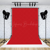 Lofaris Bright Red Solid Color Portrait Photography Backdrop