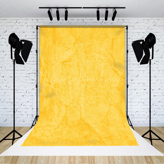 Lofaris Bright Yellow Marble Pattern Photography Backdrop