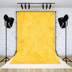 Lofaris Bright Yellow Marble Pattern Photography Backdrop