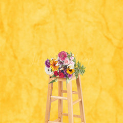 Lofaris Bright Yellow Marble Pattern Photography Backdrop