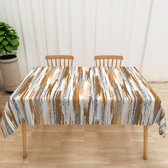 Lofaris Brown and Grey Gradient Glitter Rectangle Tablecloth for Neutral Elegant Modern Party Decor