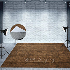 Lofaris Brown Retro Old Style Fabric Floor Backdrop For Photo