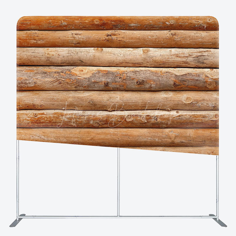 Lofaris Brown Wood Vibe Photography Square Tension Backdrop