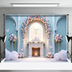 Lofaris Butterfly Floral Arch Sweet Balloon Wedding Backdrop