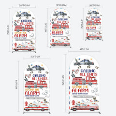 Lofaris Calling All Units Theme Happy Birthday Arch Backdrop