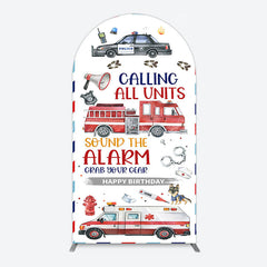 Lofaris Calling All Units Theme Happy Birthday Arch Backdrop