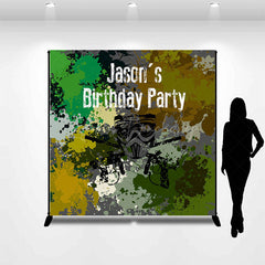 Lofaris Camouflage Forces Custom Name Birthday Party Backdrop