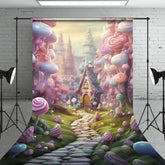 Lofaris Candyland Fairy Tale World Cake Smash Sweep Backdrop