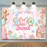 Lofaris Candyland Gingerbread House Xmas Two Sweet Backdrop