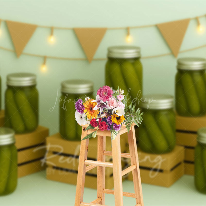 Lofaris Canned Pickles Fresh Photography Cake Smash Backdrop