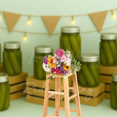 Lofaris Canned Pickles Fresh Photography Cake Smash Backdrop