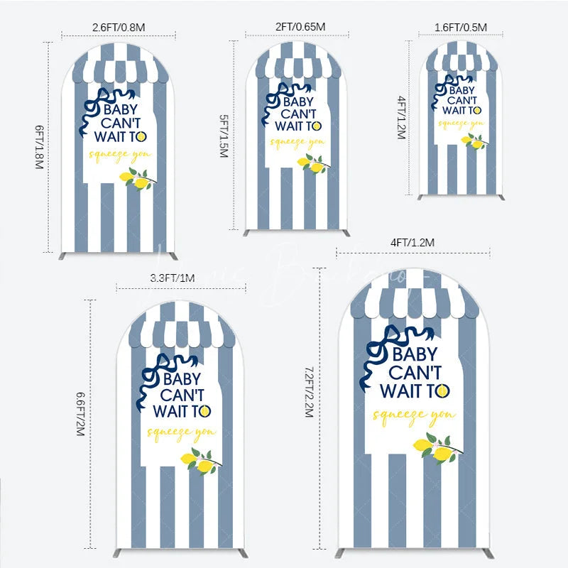 Lofaris Can’t Wait to Squeeze You Arch Backdrop Main Lemon Themed Baby Shower Summer Citrus Party Decor