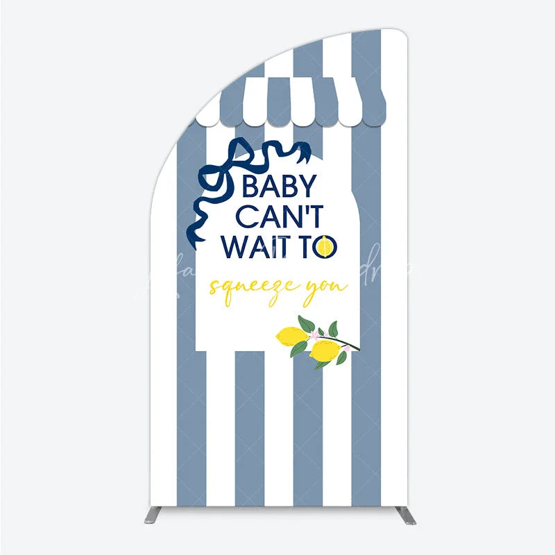 Lofaris Can’t Wait to Squeeze You Half Moon Arch Backdrop Main Lemon Themed Baby Shower Summer Citrus Party Decor