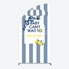 Lofaris Can’t Wait to Squeeze You Half Moon Arch Backdrop Main Lemon Themed Baby Shower Summer Citrus Party Decor