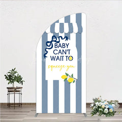 Lofaris Can’t Wait to Squeeze You Half Moon Arch Backdrop Main Lemon Themed Baby Shower Summer Citrus Party Decor